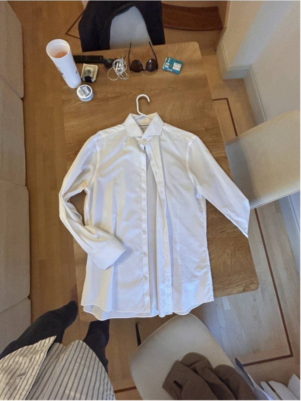 Charles Tyrwhitt White Non-Iron Twill Extra Slim Fit Dress Shirt